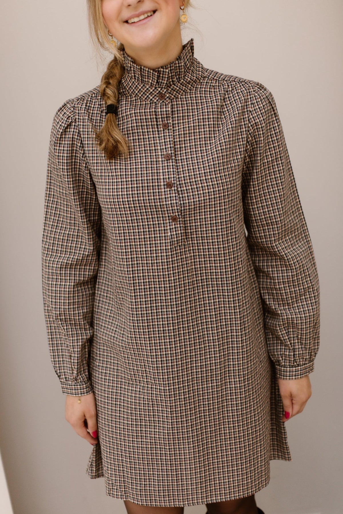 Janne dress ruit - Bij Keesje - Bij Keesje - Jurk