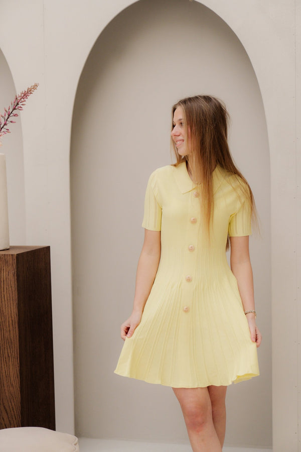 Janne dress yellow - Bij Keesje - Bij Keesje - Jurk