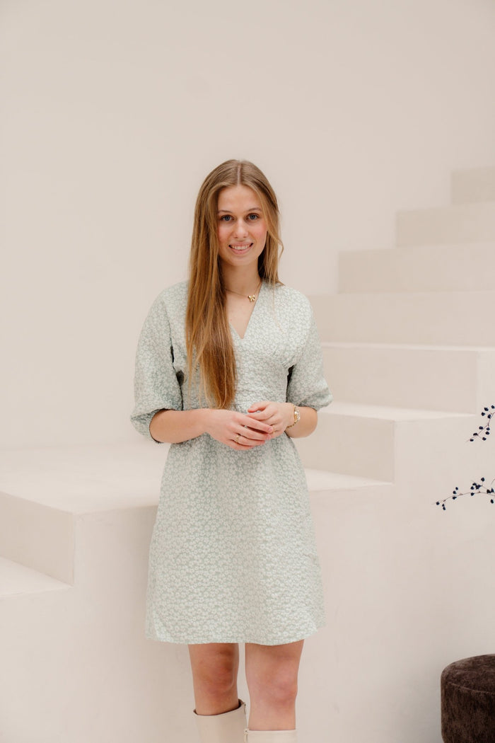 Jannie jurk mint - Bij Keesje - Bij Keesje - Jurk