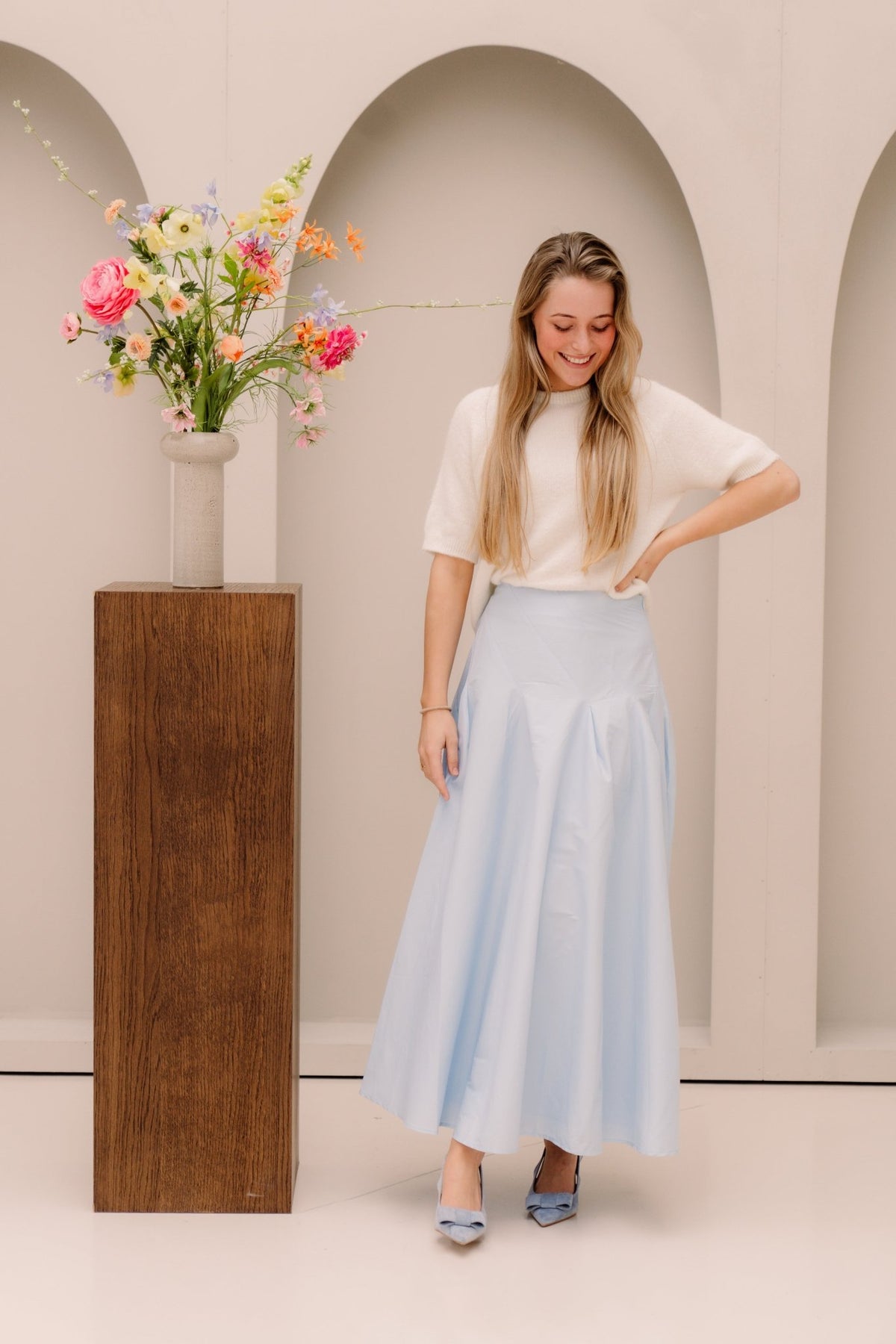 Janouk Skirt Blue - Bij Keesje - Bij Keesje - Rokken