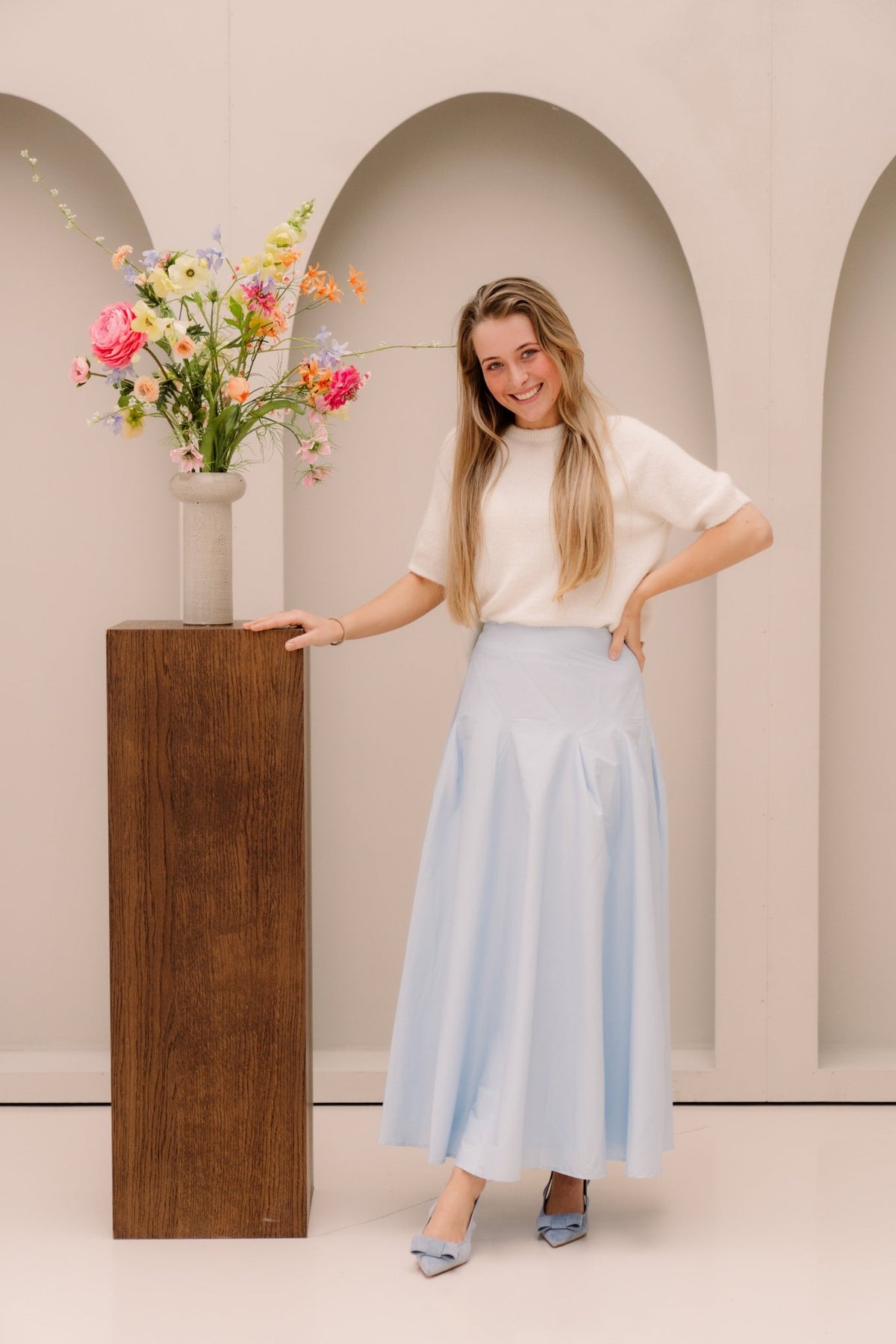 Janouk Skirt Blue - Bij Keesje - Bij Keesje - Rokken
