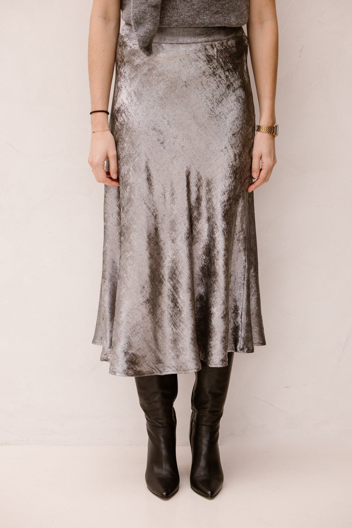 Janyma argent skirt - Bij Keesje - Ange