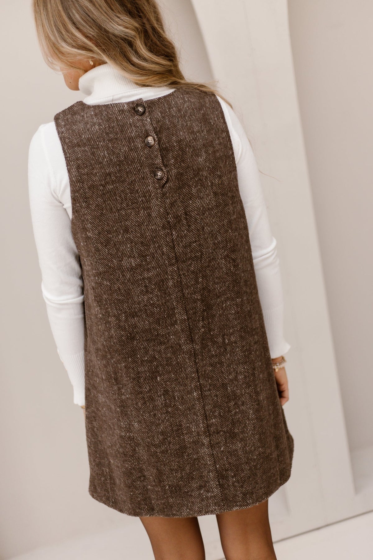Jaomi bone spencer dress brown - Bij Keesje - Bij Keesje - Jurk