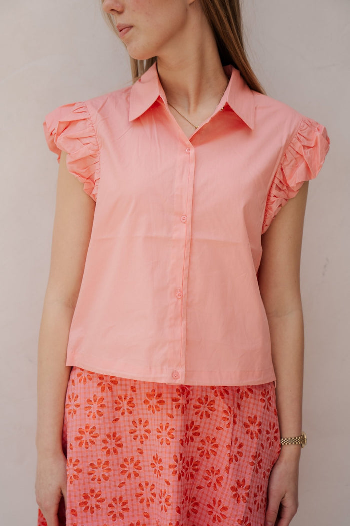Jara Blouse Blush Peach - Bij Keesje - FLURESK - Blouse