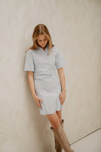 Jas Stripe Shirt Dress Light Blue - Bij Keesje - Neo Noir - Jurk