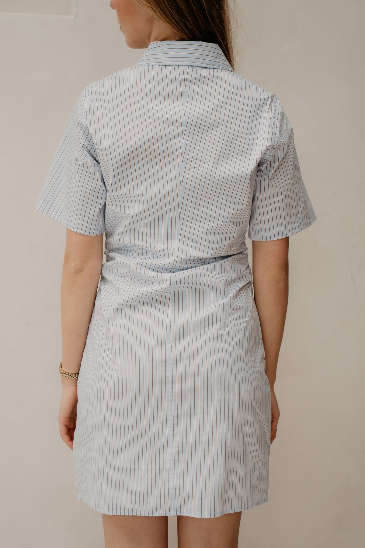 Jas Stripe Shirt Dress Light Blue - Bij Keesje - Neo Noir - Jurk