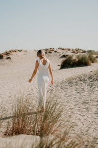 Jasma linnen dress natural - Bij Keesje - Neo Noir - Jurk