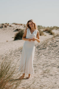 Jasma linnen dress natural - Bij Keesje - Neo Noir - Jurk