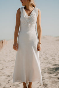 Jasma linnen dress natural - Bij Keesje - Neo Noir - Jurk