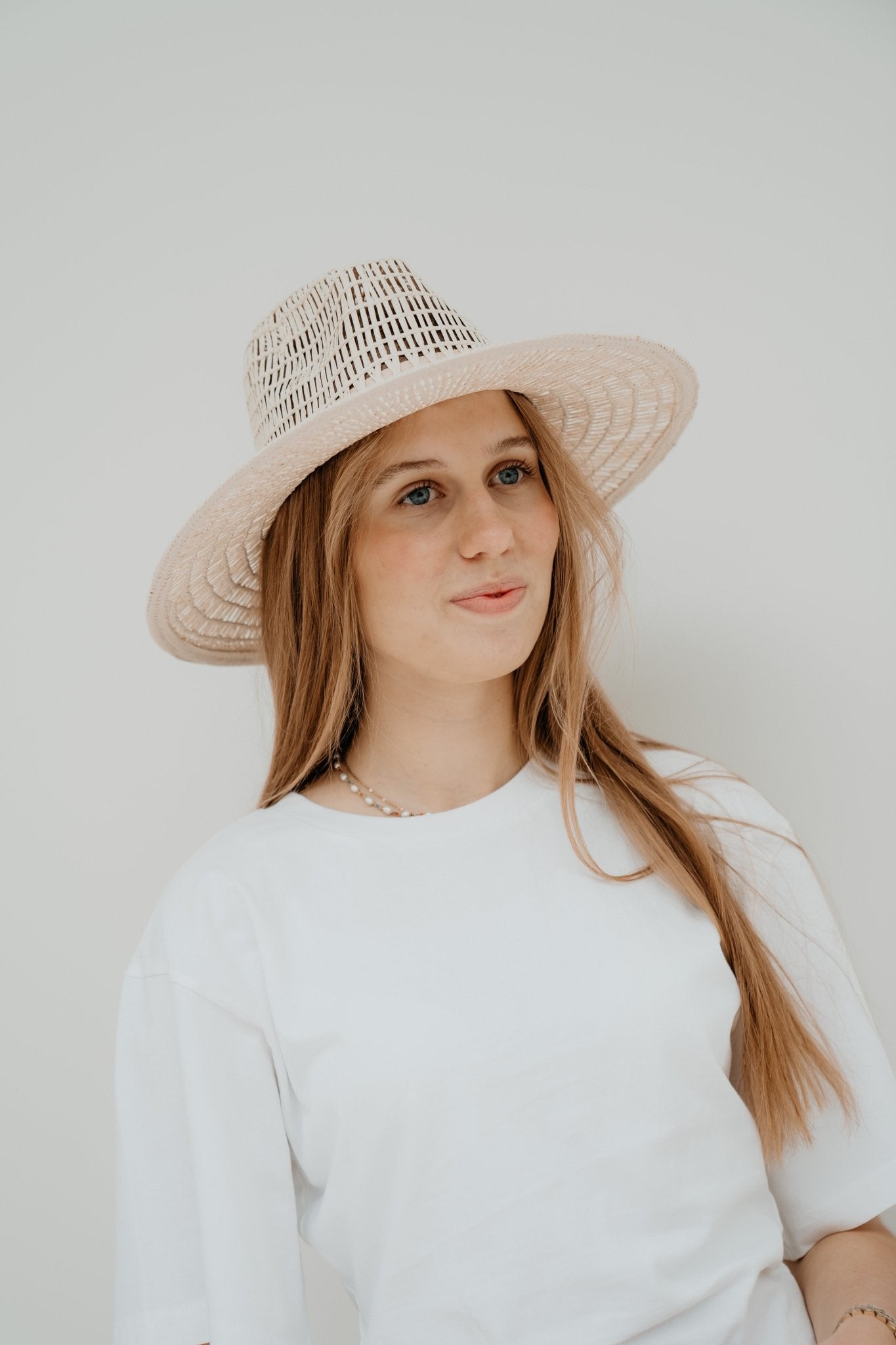 Jeanne hoed riet luxe beige - Bij Keesje - Bij Keesje - Hoeden