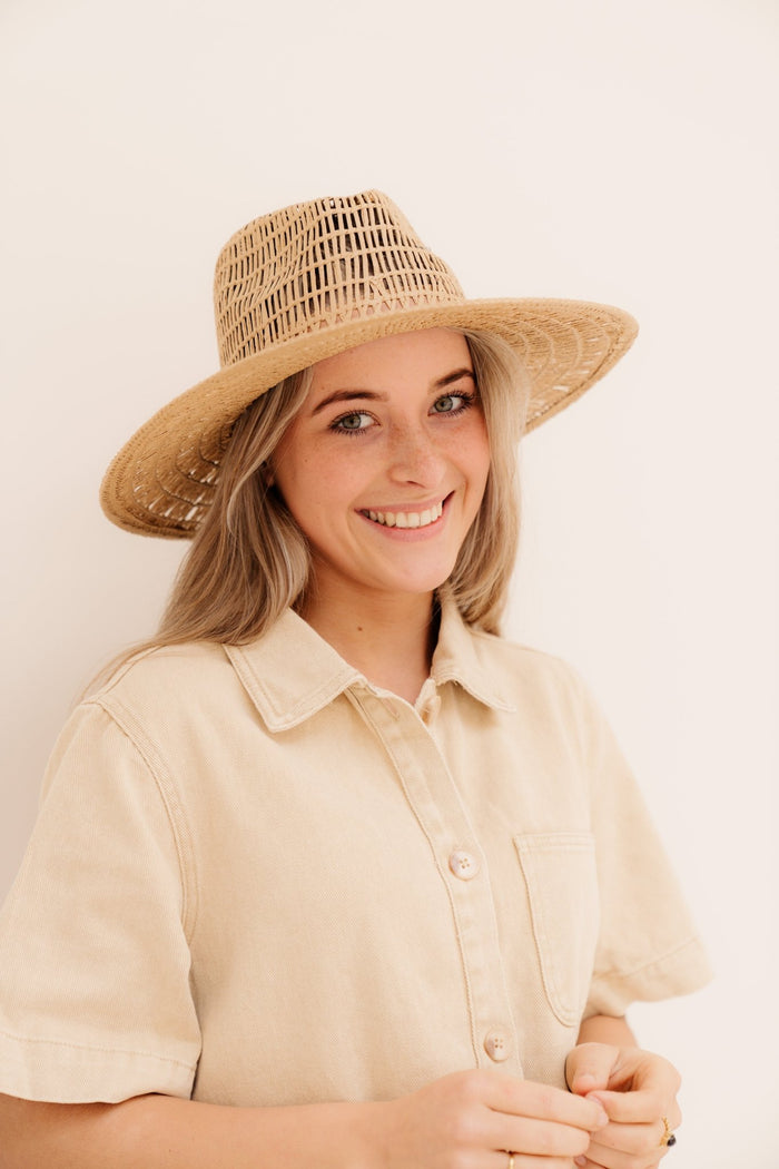 Jeanne hoed riet luxe - Bij Keesje - Bij Keesje - 