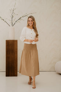 Jeannie Twill Blouse Off White - Bij Keesje - Neo Noir - top