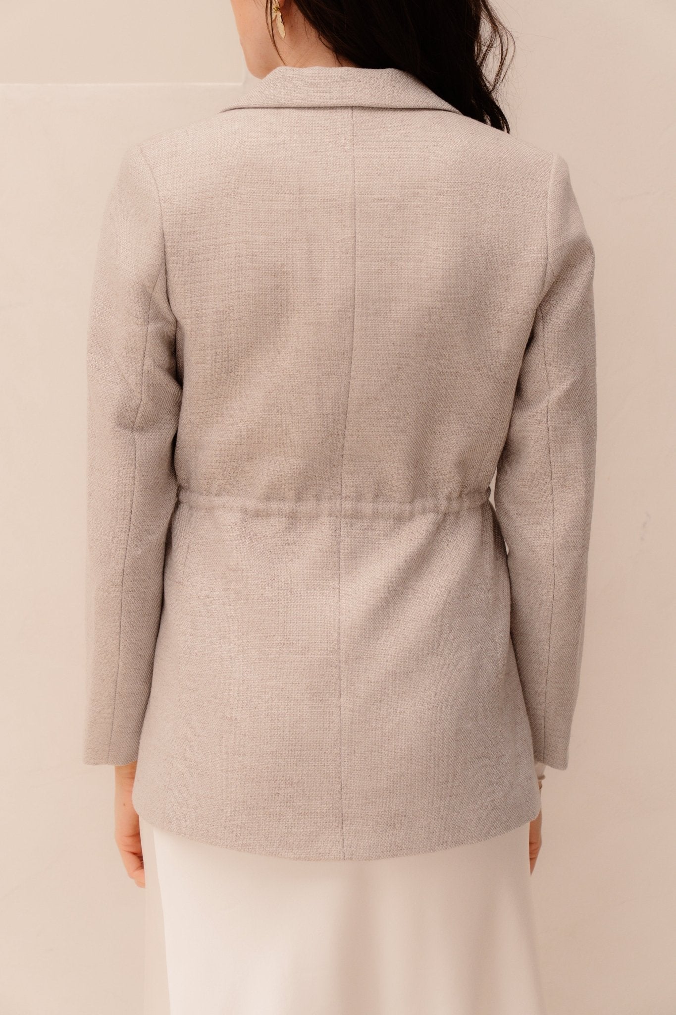 Jemmie bouclé blazer natural - Bij Keesje - Neo Noir - blazer