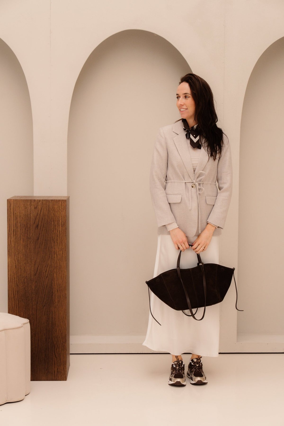 Jemmie bouclé blazer natural - Bij Keesje - Neo Noir - blazer