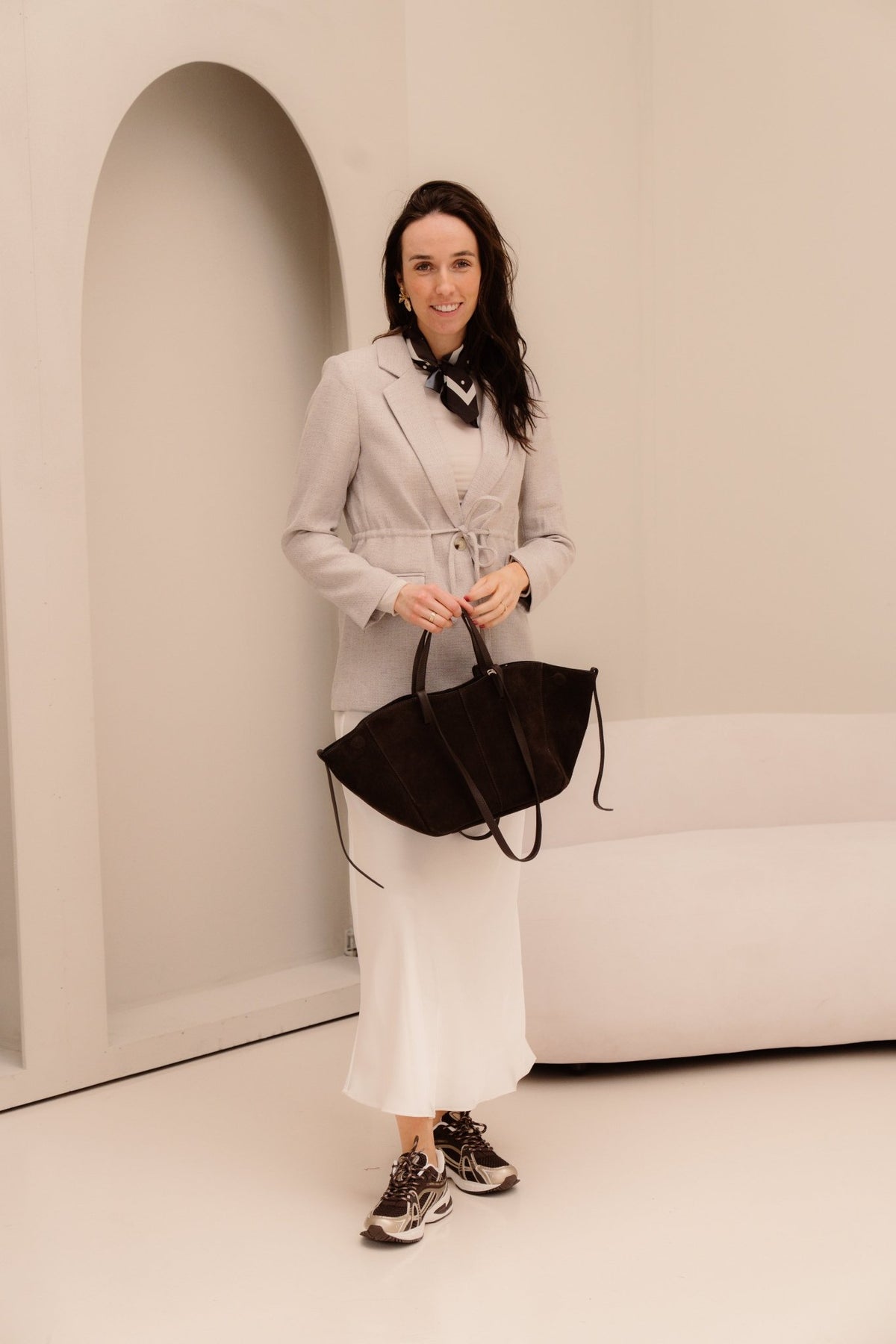 Jemmie bouclé blazer natural - Bij Keesje - Neo Noir - blazer