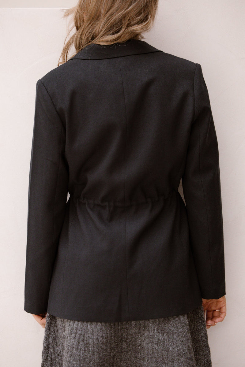 Jemmie Melange Blazer Navy - Bij Keesje - Neo Noir