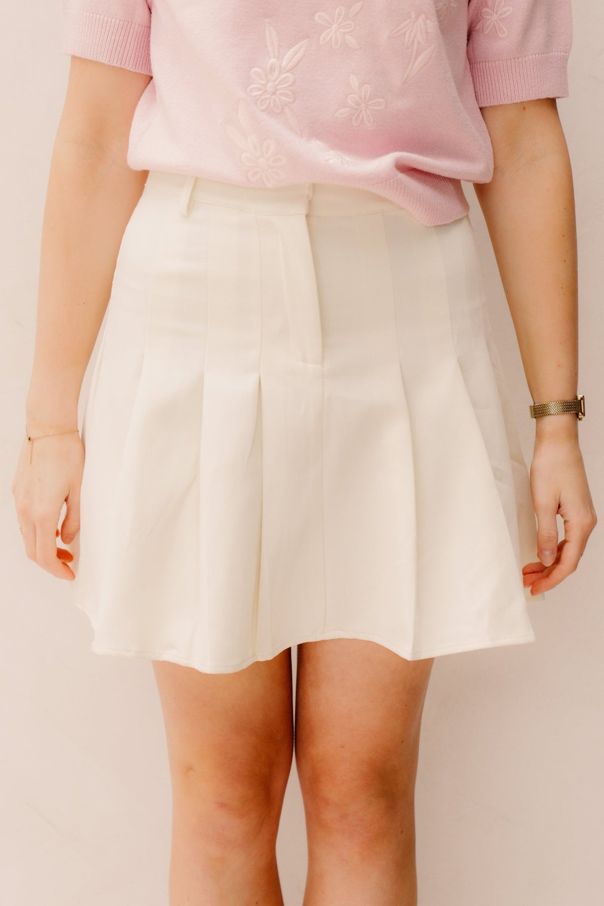 Jenna Skirt Creme - Bij Keesje - Bij Keesje - Rok