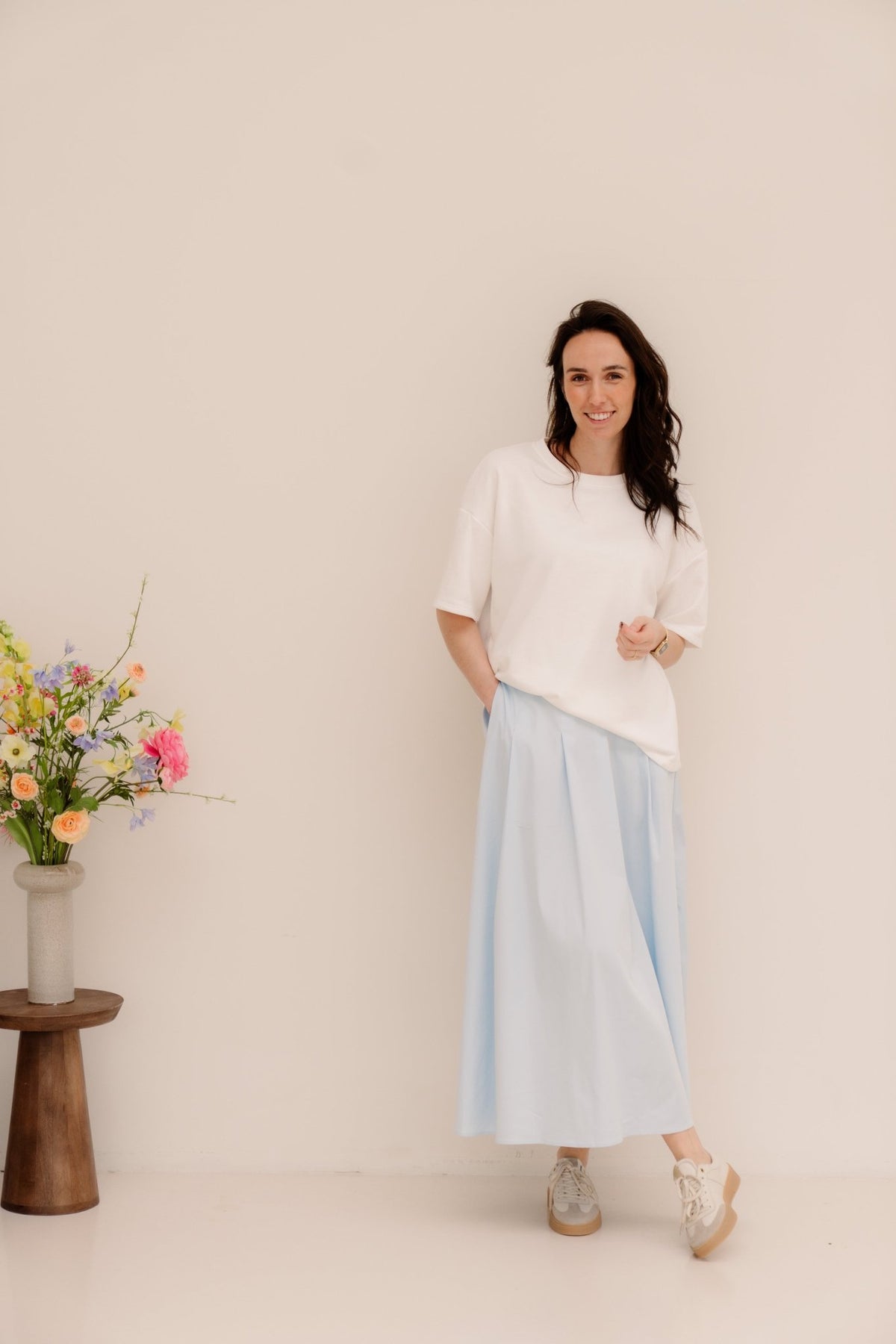 Jennie Skirt Blue - Bij Keesje - Bij Keesje - Rokken