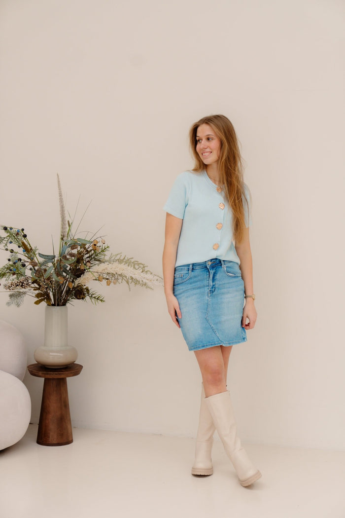 Jesmaé denim skirt 2289 - Bij Keesje - Bij Keesje - rok