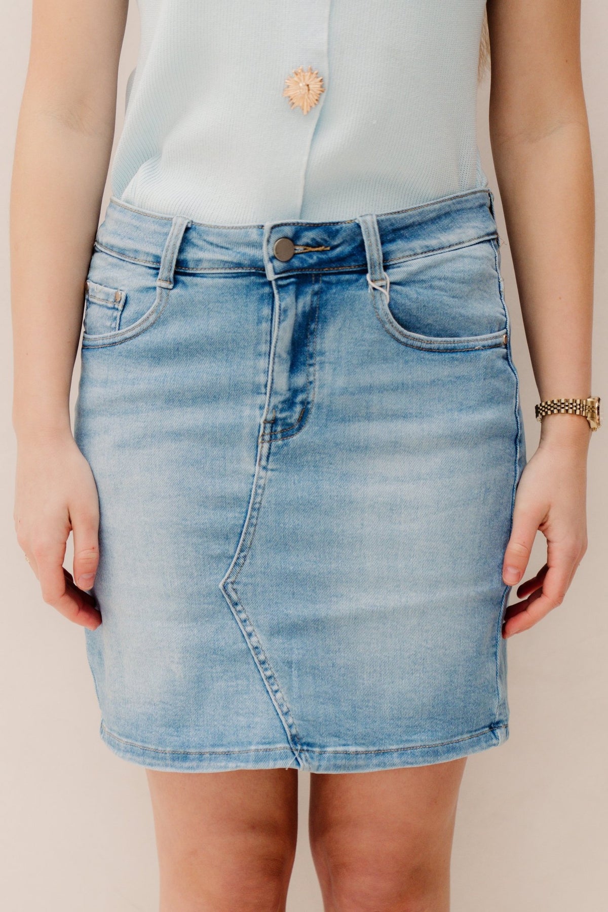 Jesmaé denim skirt 2289 - Bij Keesje - Bij Keesje - rok