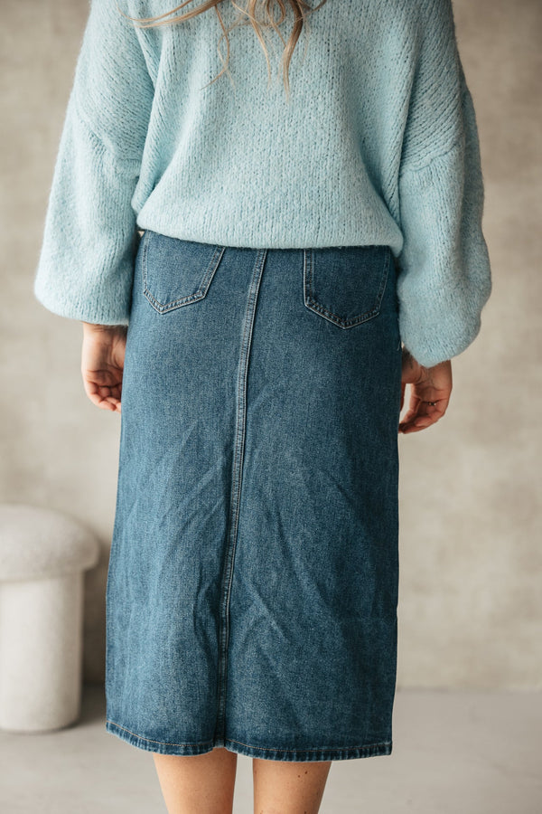 Jesse blue denim skirt - Bij Keesje