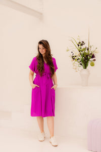 Jessica Dress Magenta - Bij Keesje - Bij Keesje - Jurk