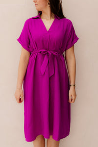 Jessica Dress Magenta - Bij Keesje - Bij Keesje - Jurk