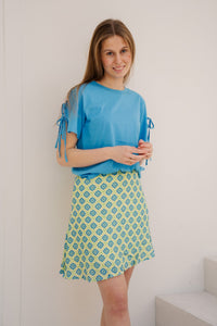 Jessie Skirt Citrus/Dodger Blue - Bij Keesje - FLURESK - Rok