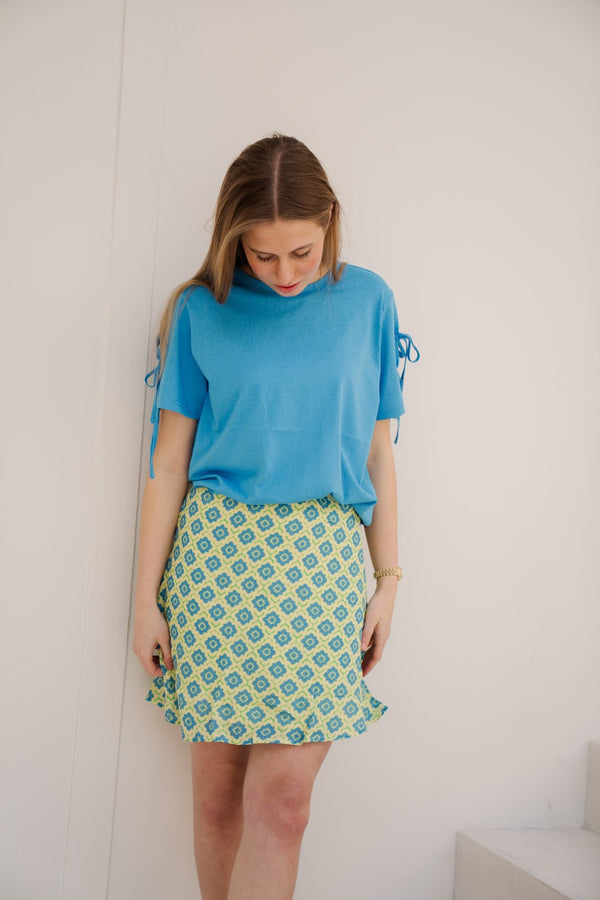 Jessie Skirt Citrus/Dodger Blue - Bij Keesje - FLURESK - Rok