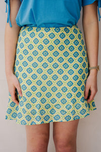 Jessie Skirt Citrus/Dodger Blue - Bij Keesje - FLURESK - Rok