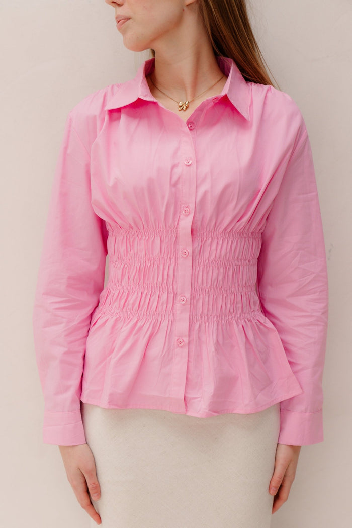 Jessy blouse roze - Bij Keesje - Bij Keesje - blouse