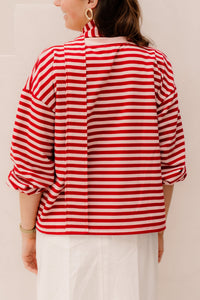 Jet long sleeve rood roze - Bij Keesje - Bij Keesje - Top