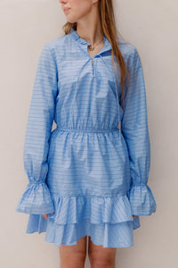 Jia jurk streep blauw - Bij Keesje - Bij Keesje - Jurk