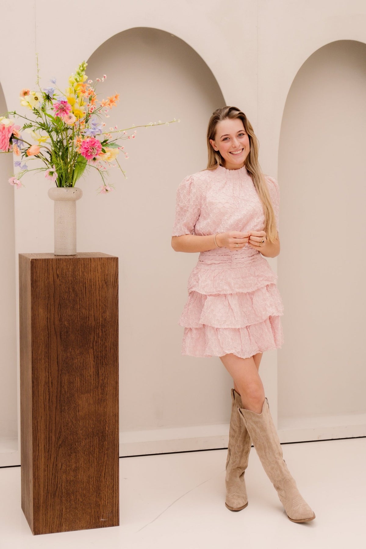 Jinte Dress Pink - Bij Keesje - Bij Keesje - Jurk