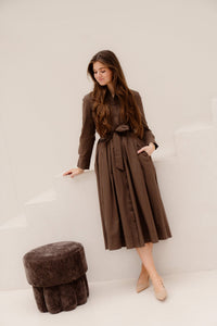 Jipke Dress Brown - Bij Keesje - Bij Keesje - Jurk