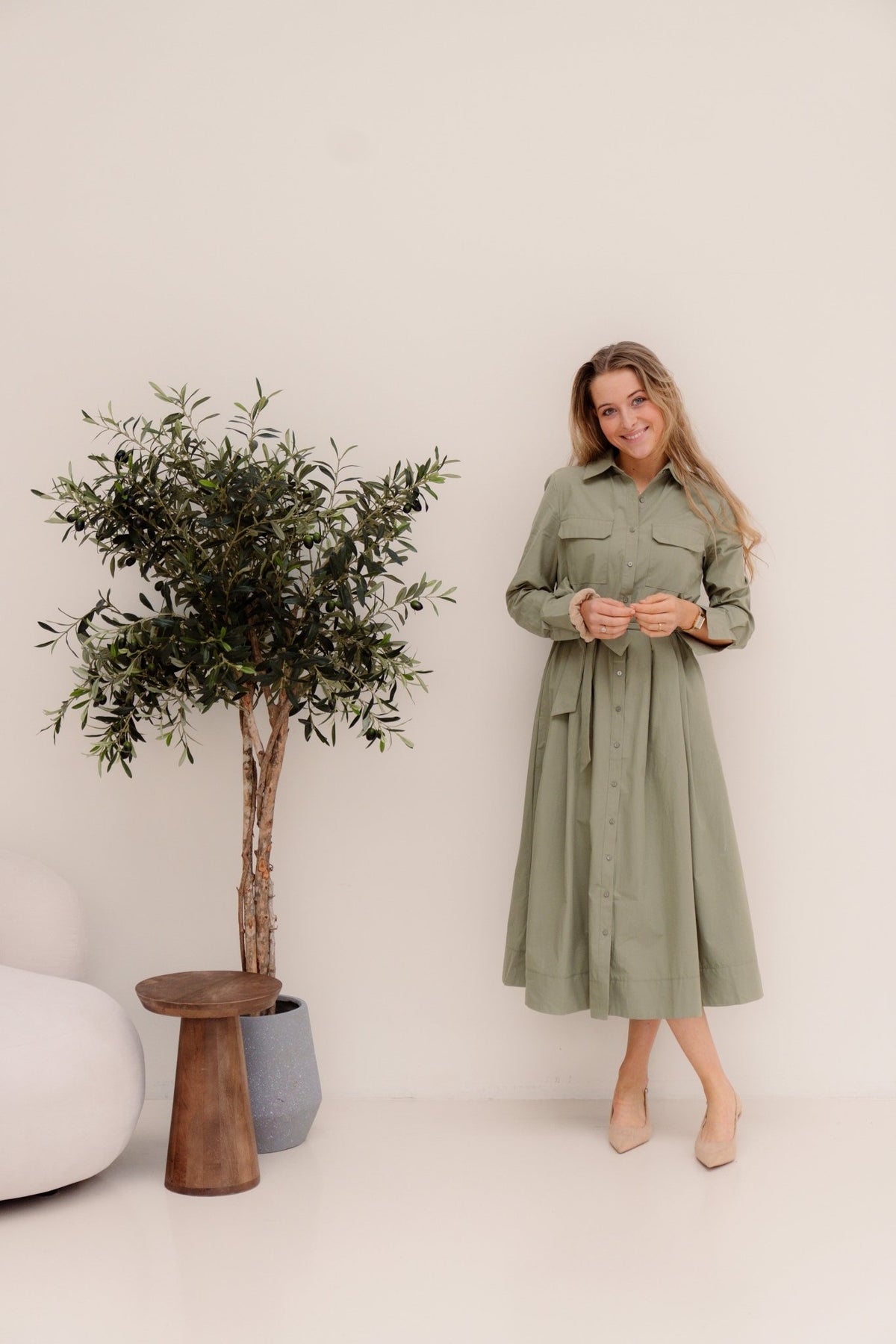 Jipke Dress Green - Bij Keesje - Bij Keesje - Jurk