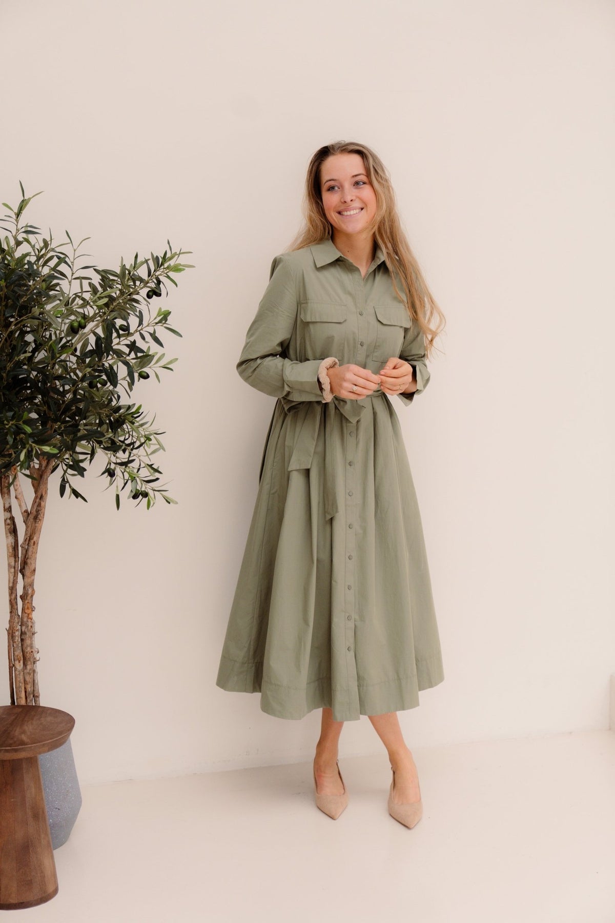 Jipke Dress Green - Bij Keesje - Bij Keesje - Jurk