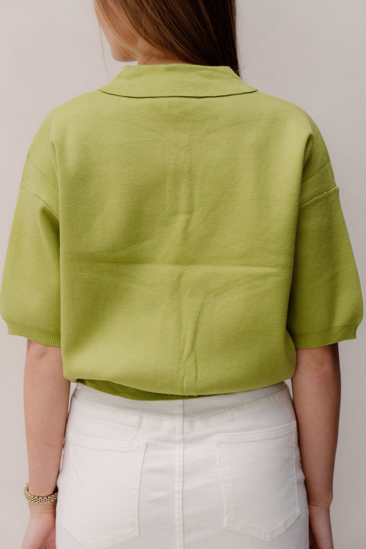 Jippe polo top groen - Bij Keesje - Bij Keesje - Top