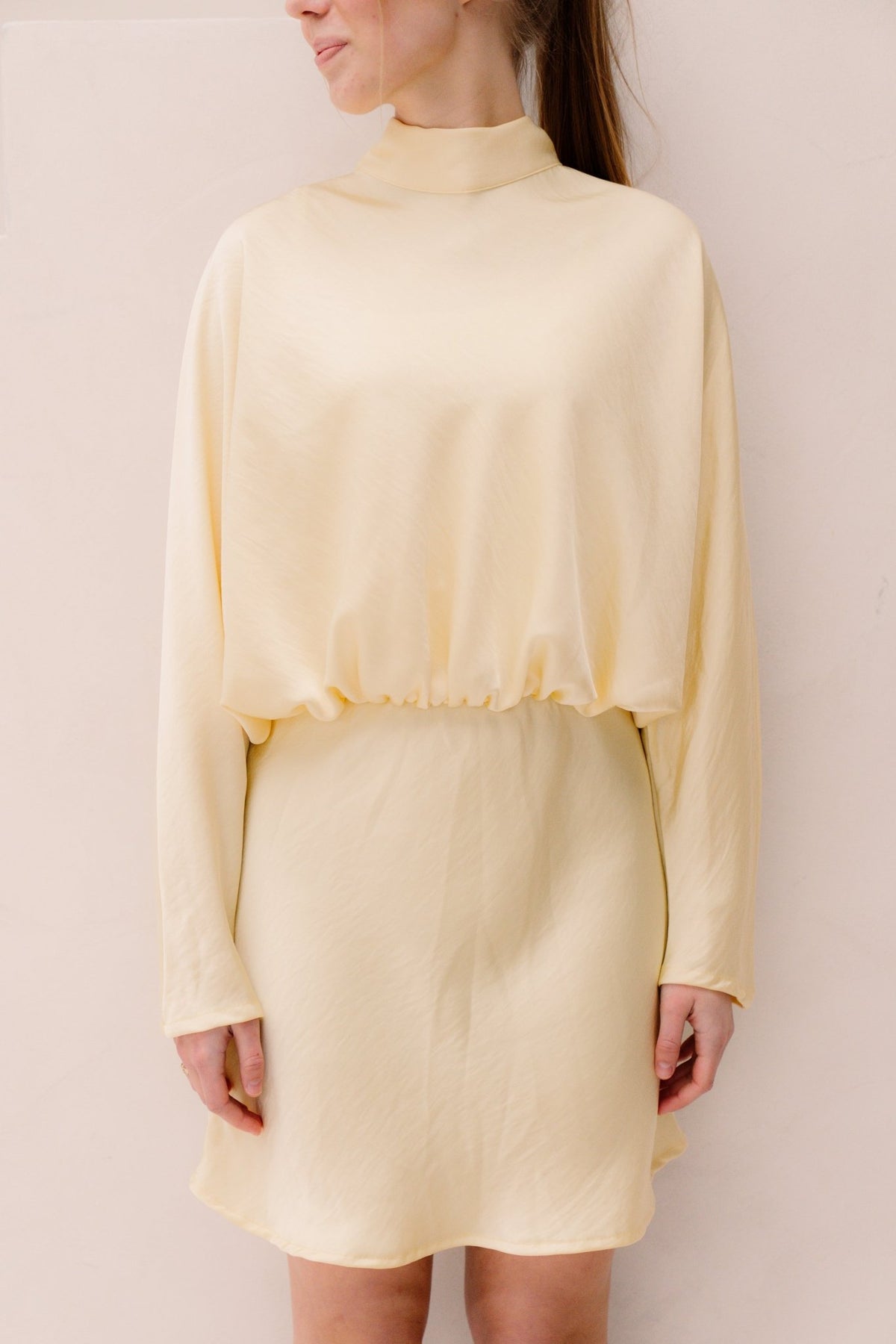 Joelle silk jurk geel - Bij Keesje - Bij Keesje - Jurk