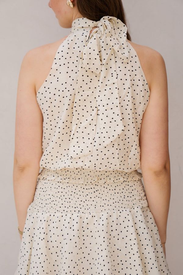 Jos Mini Dot Top off white - Bij Keesje - Neo Noir - top