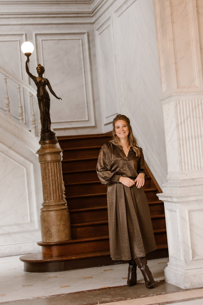 Juarez skirt choco - Bij Keesje - Amelie & Amelie