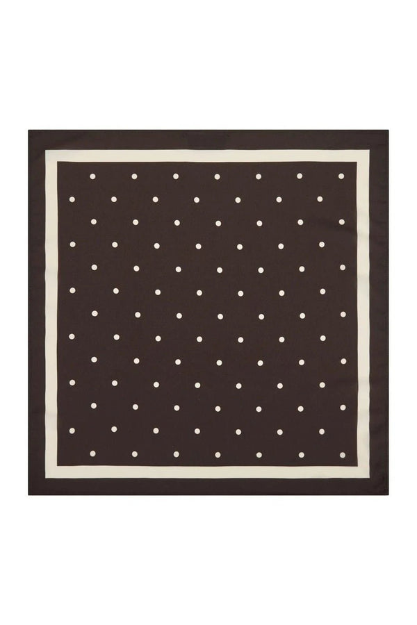 Judy dot scarf dark brown - Bij Keesje - Neo Noir
