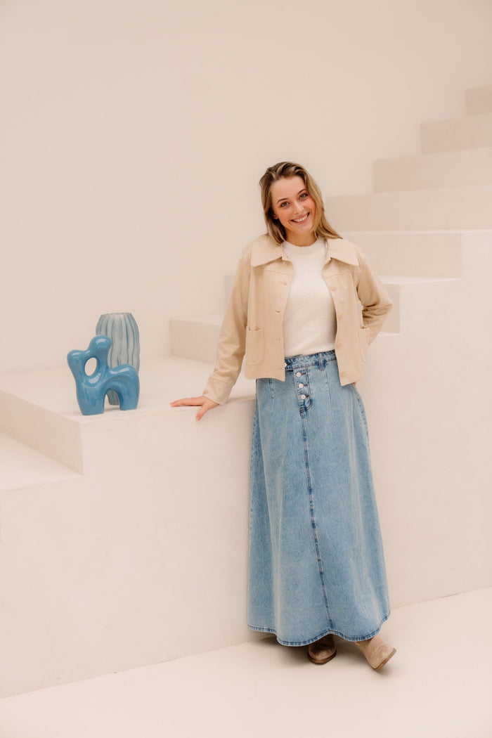 Jula Denim Skirt - Bij Keesje - Bij Keesje - Rok