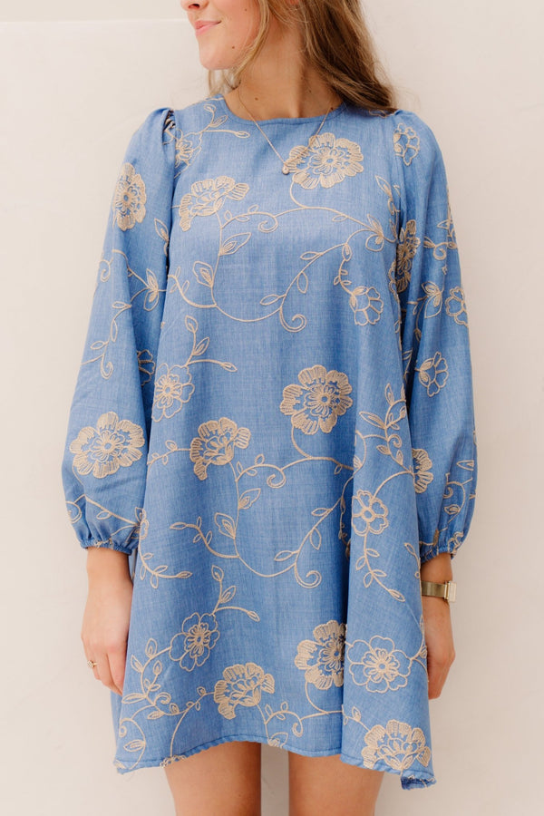 Jules dress blue - Bij Keesje - Bij Keesje - Jurk