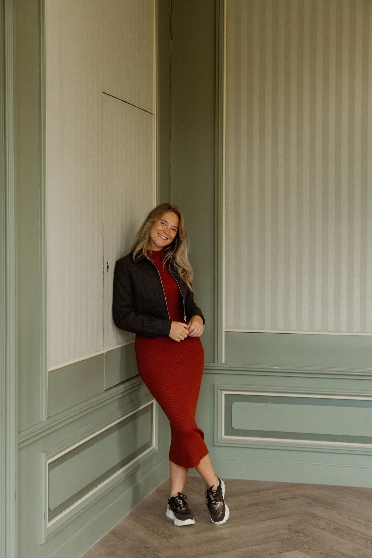 Julia bodycon dress dark orange - Bij Keesje - Bij Keesje The Label