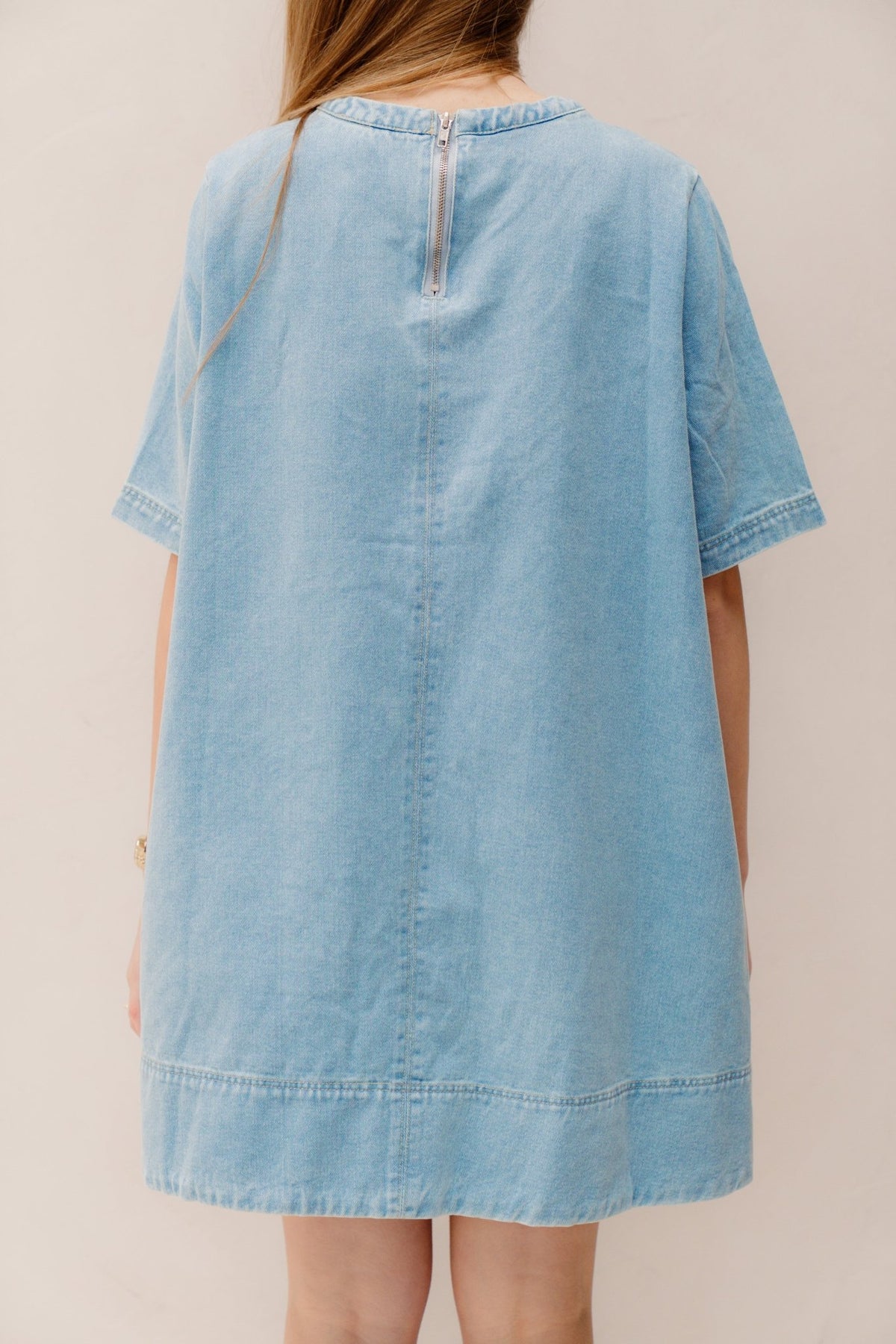 Julia denim dress blue - Bij Keesje - Bij Keesje - Jurk