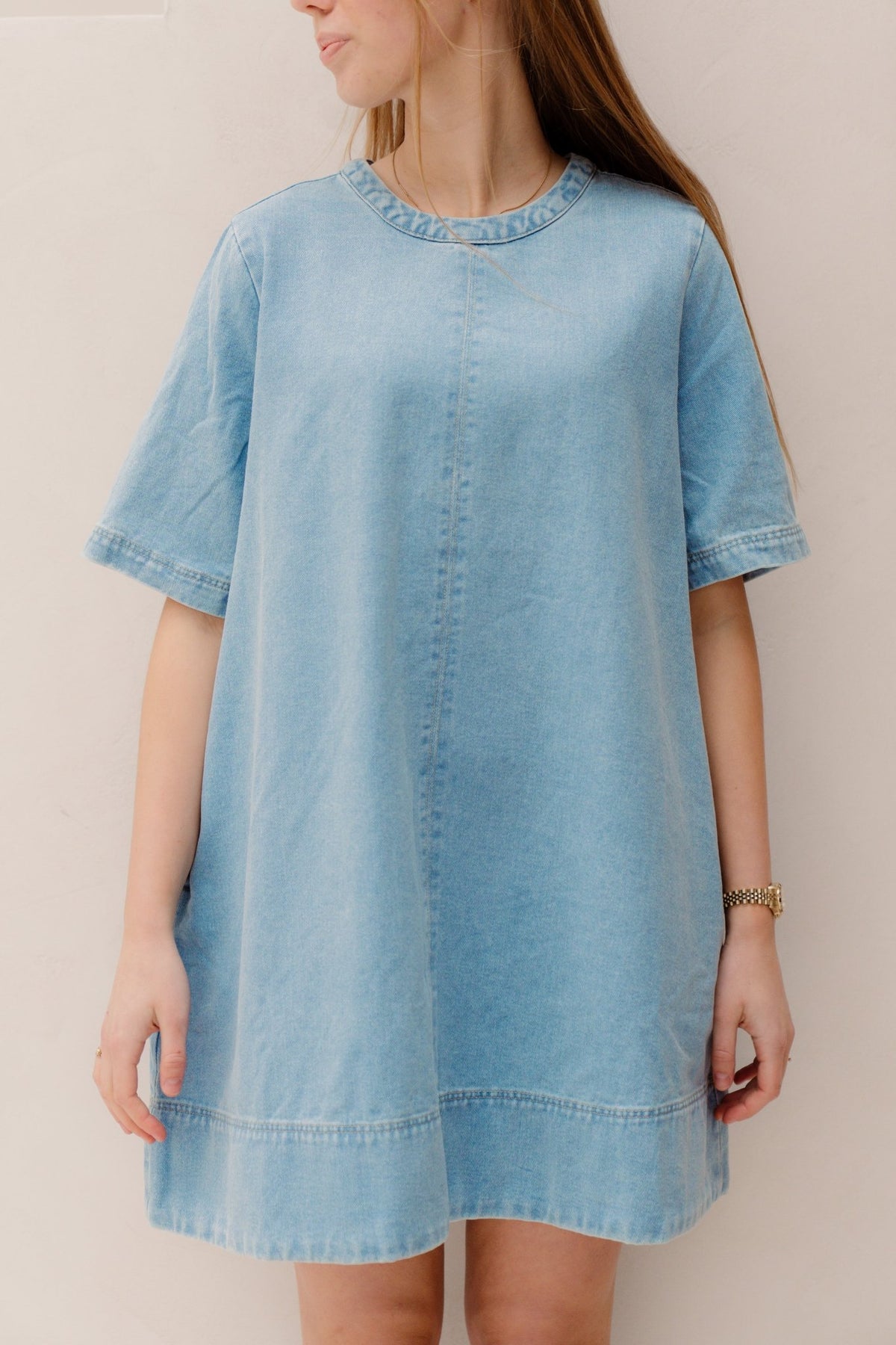 Julia denim dress blue - Bij Keesje - Bij Keesje - Jurk