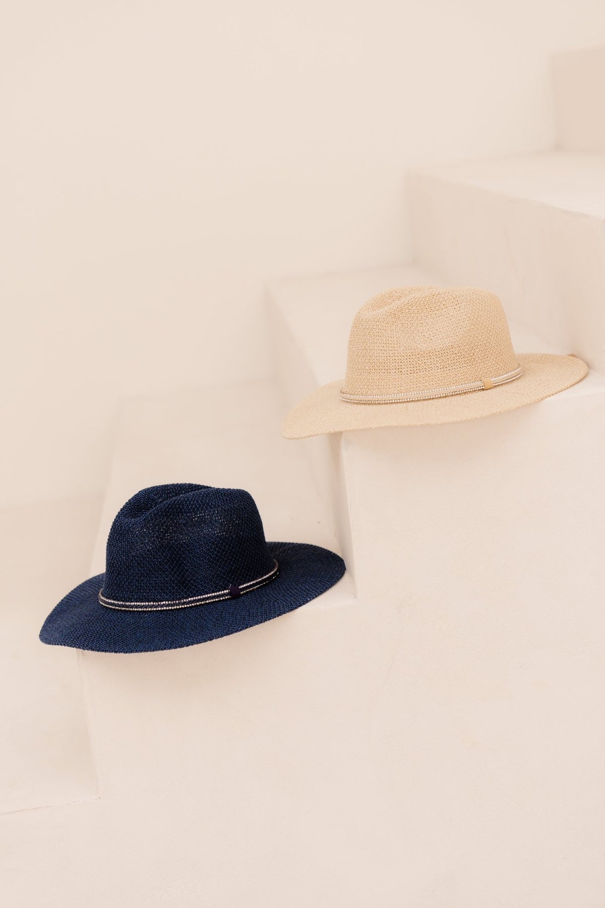 Julia hoed riet blauw - Bij Keesje - Bij Keesje - 