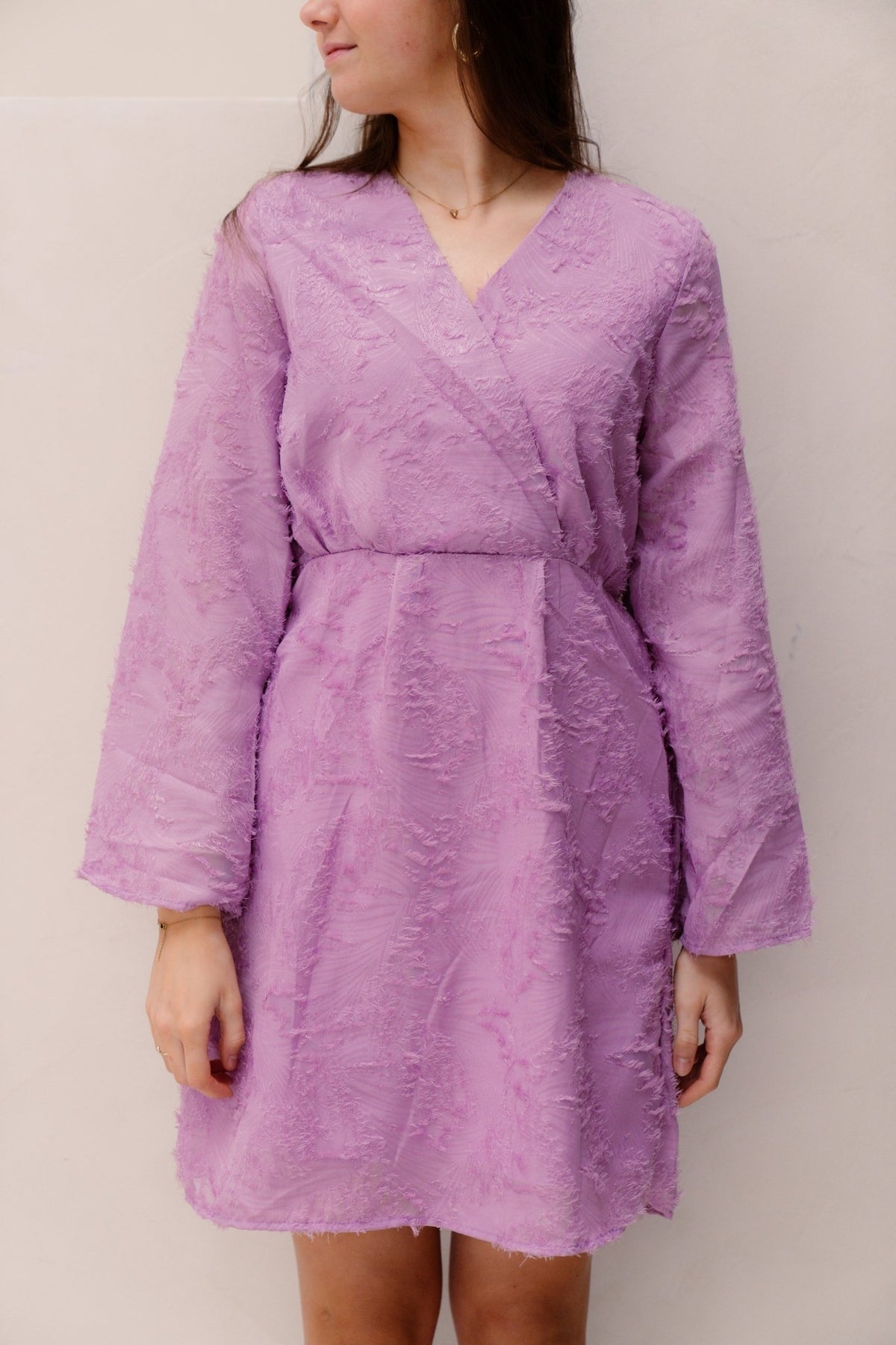 Julia jurk lila - Bij Keesje - Bij Keesje - Jurk