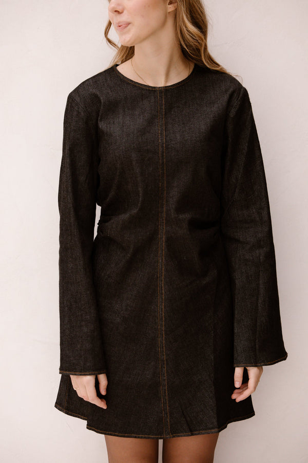 Jumari Denim Dress Black - Bij Keesje - Neo Noir